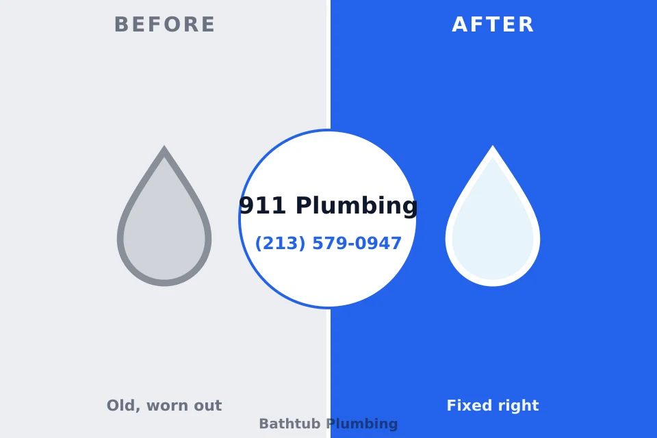 Before and after: plumbing repair Sturgeon Bay, WI